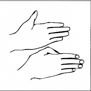 UPWARD THUMB SIGN