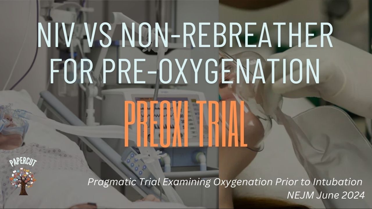 Non-Invasive Ventilation for Pre-Oxygenation