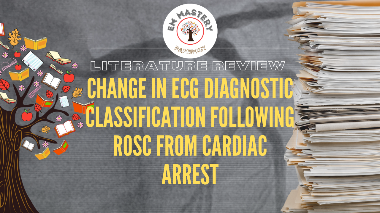 Change in ECG diagnostic classification following ROSC from cardiac arrest.